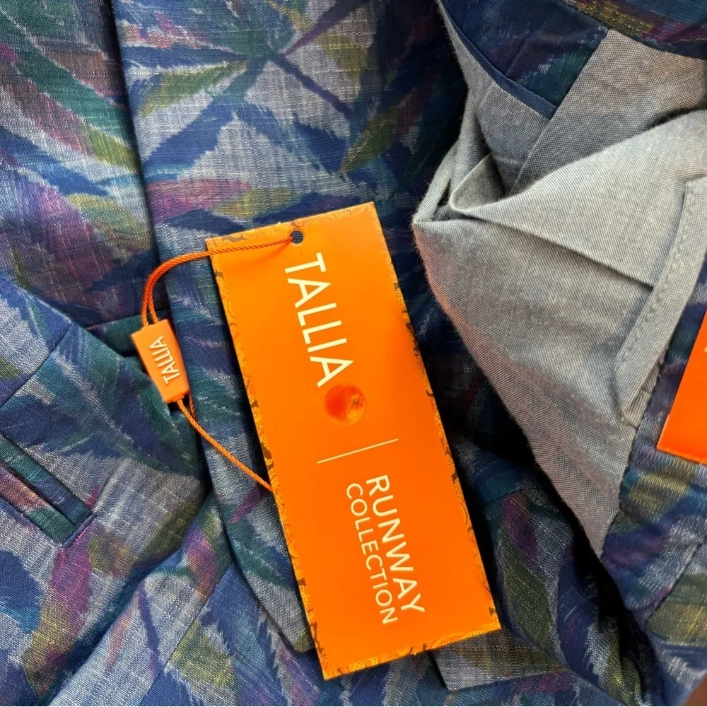 Tallia Runway Collection Men's Tropical Slim Fit Blazer Size Large NWT